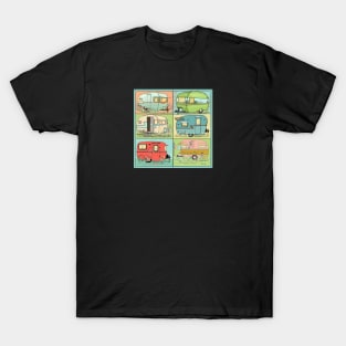 Camping Glamping in Vintage Trailers! T-Shirt